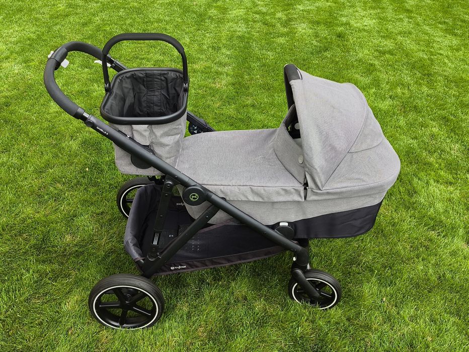 Wózek dla bliźniaków CYBEX Gazelle S w kolorze Soho Grey