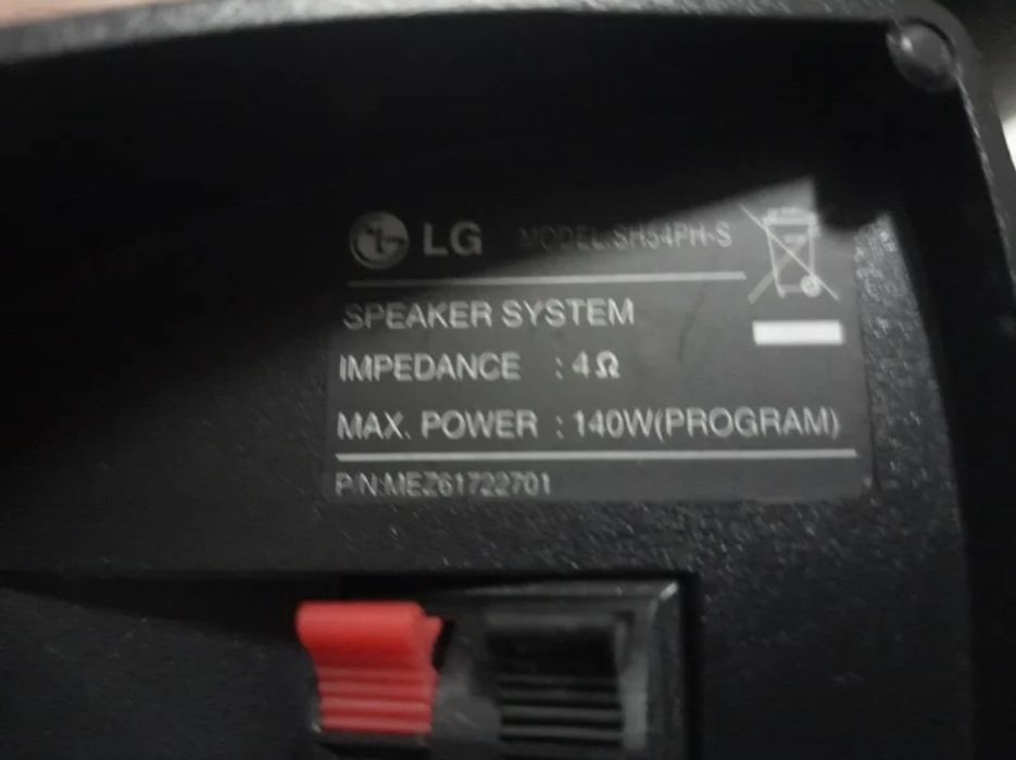 Colunas LG 140W tipo BOSE