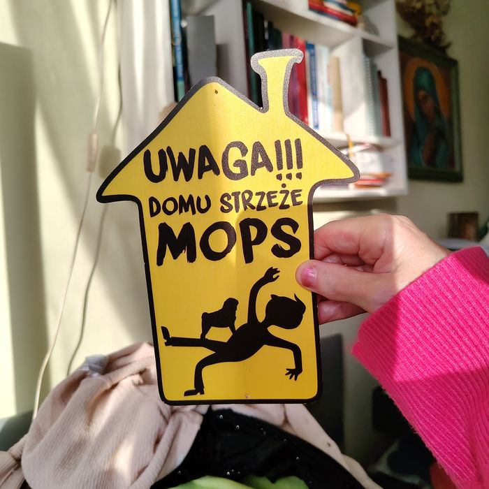 Tabliczka na drzwi- mops