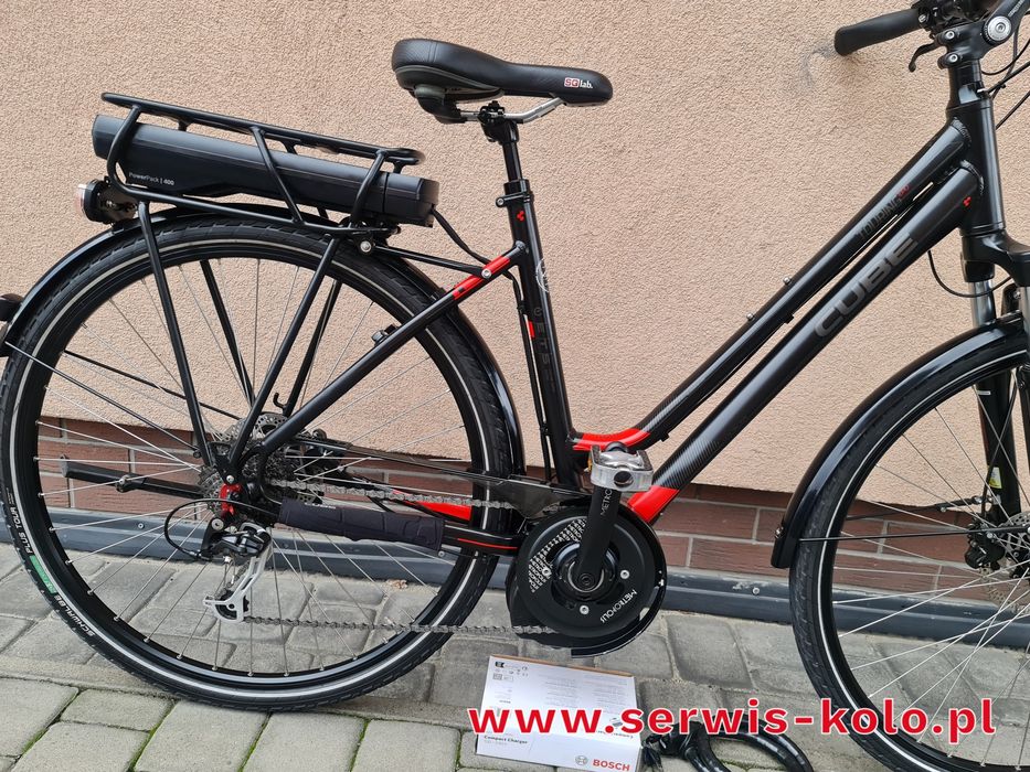 Rower elektryczny damski damka CUBE koła 28 shimano alivio okazja