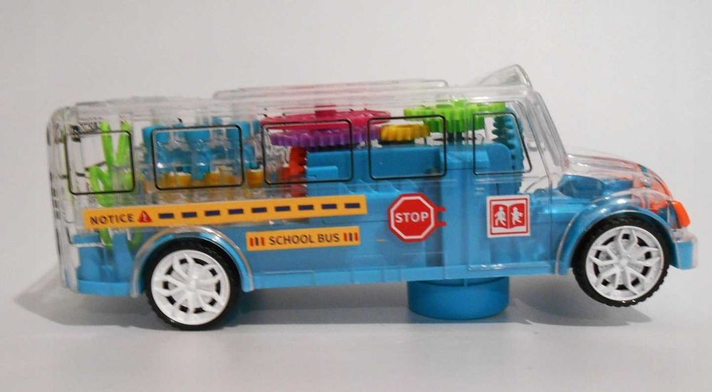 Wyprzedaż 1 szt Autobus szkolny świeci jeździ gra obracające tryby