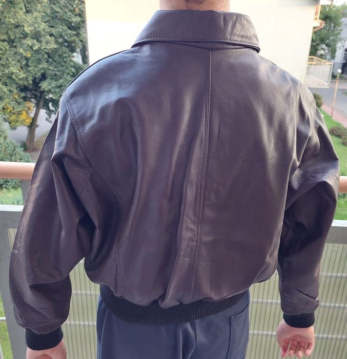 WYPRZEDAŻ  Kurtka ze skóry brąz r. M NOWA