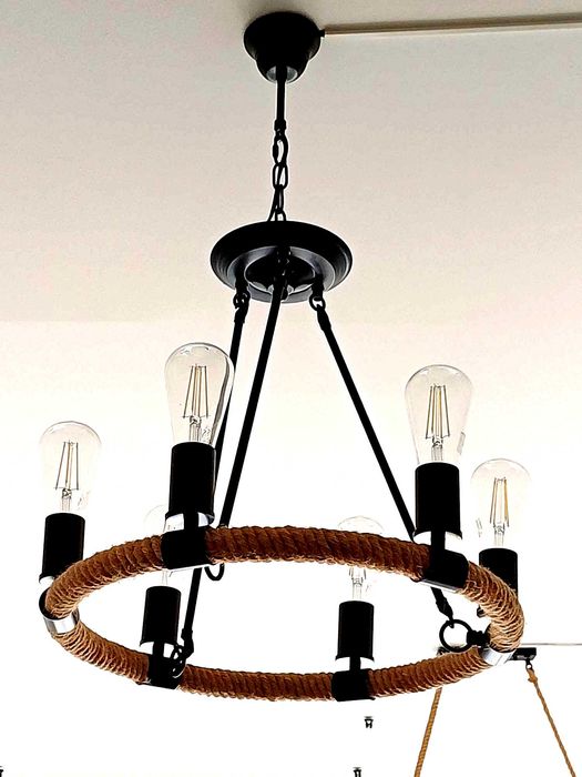 Candeeiro tipo candelabro rústico