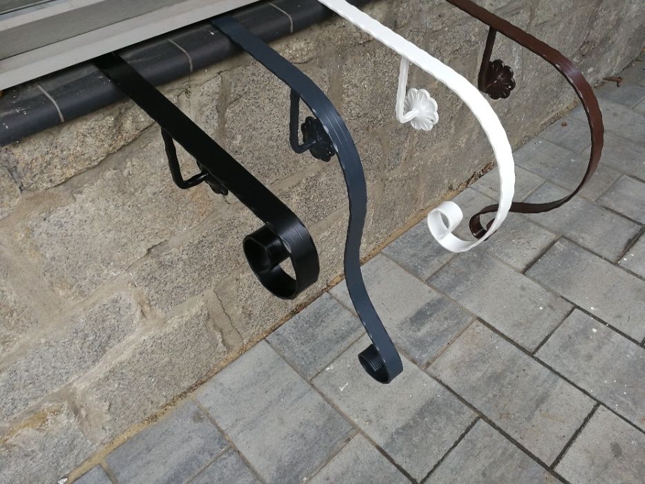 Zadaszenie daszek nad drzwi KUTY, kowalstwo PANEL BOCZNY -kolory