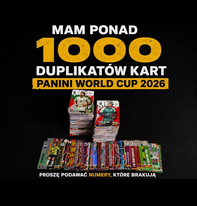 FIFA Panini World Cup 2026 Karty, powtórki, duplikaty