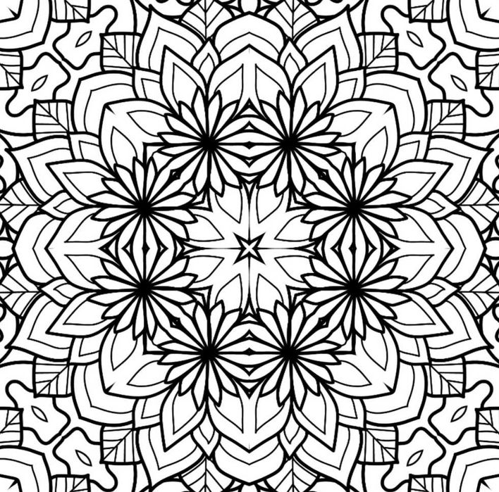 1000 Páginas para colorir - Mandala