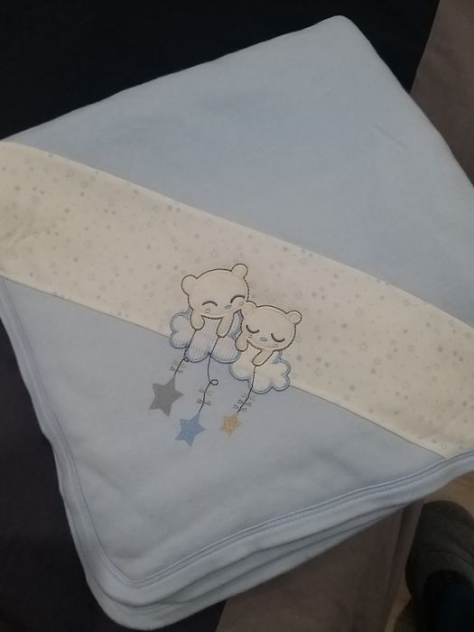 Mantinha de bebé em algodão