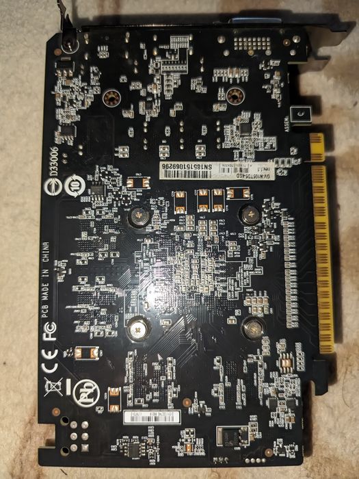 Відеокарта Gigabyte GeForce GTX 1050 Ti D5 4G
