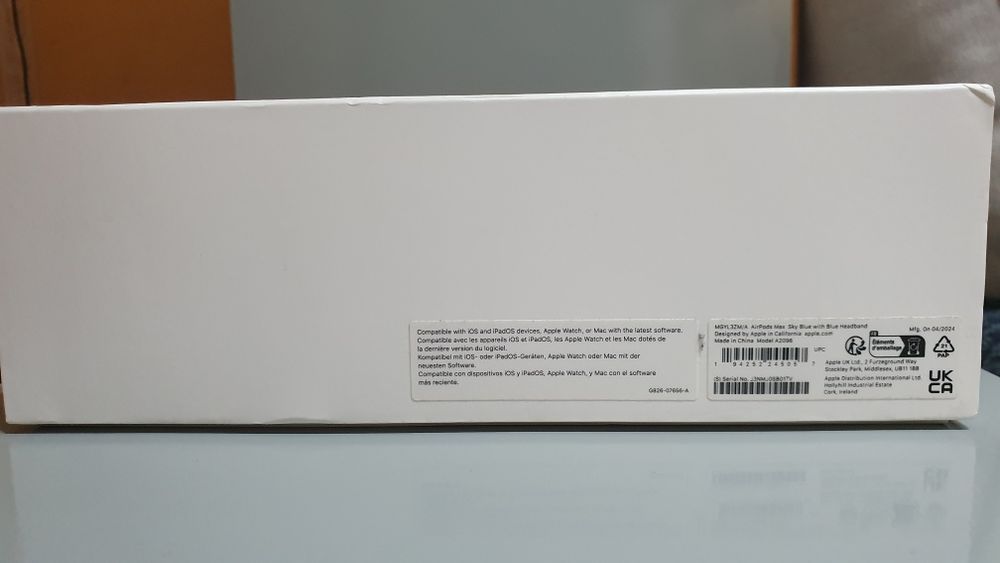 AirPods Max Sky Blue Model A2096