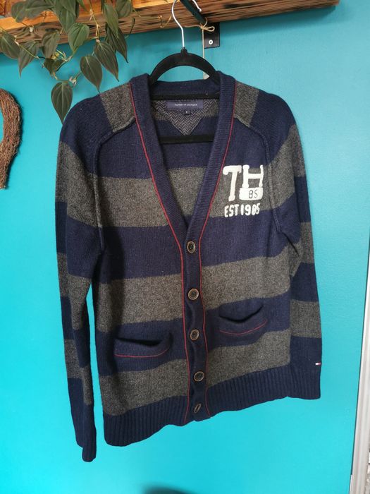 Tommy Hilfiger wełniany kardigan, S, stan idealny