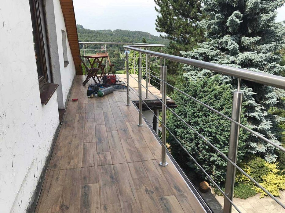 Balustrady balustrada ze stali nierdzewnej inox barierki barierka