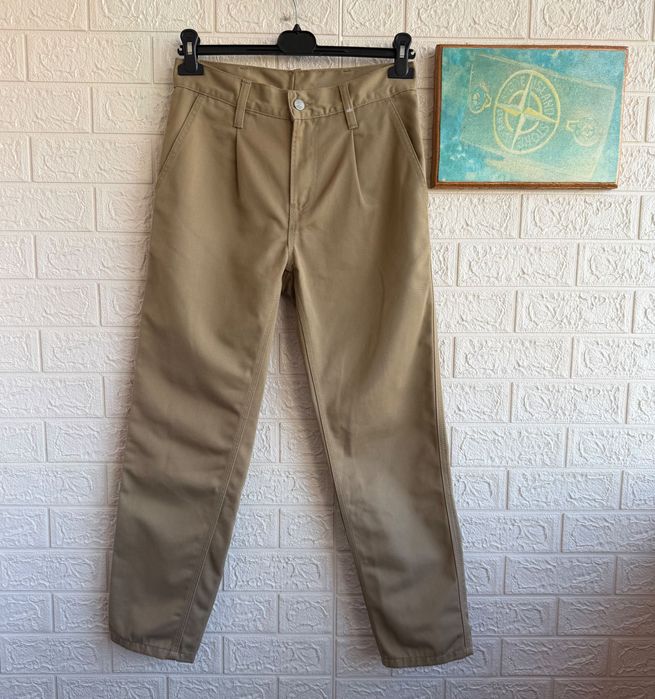 Штани Carhartt Abbott pant вільні брюки бежеві весняні легкі робочі work wear р28 ХС-С прямі