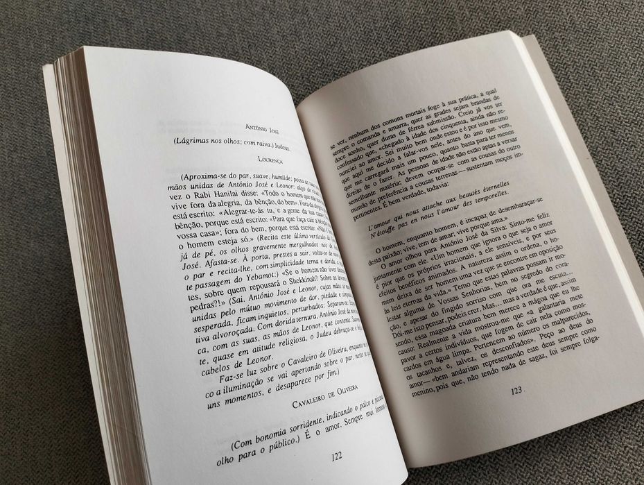 Livro "O judeu" de Bernardo Santareno
