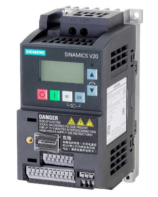 Частотний перетворювач Siemens SINAMICS V20 0.37 кВт 220 В, 1 фаза, інвертор