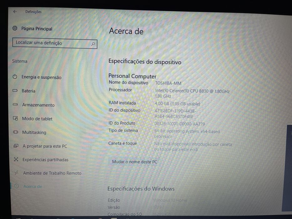Portatil Toshiba Satellite Pro C850-1C3