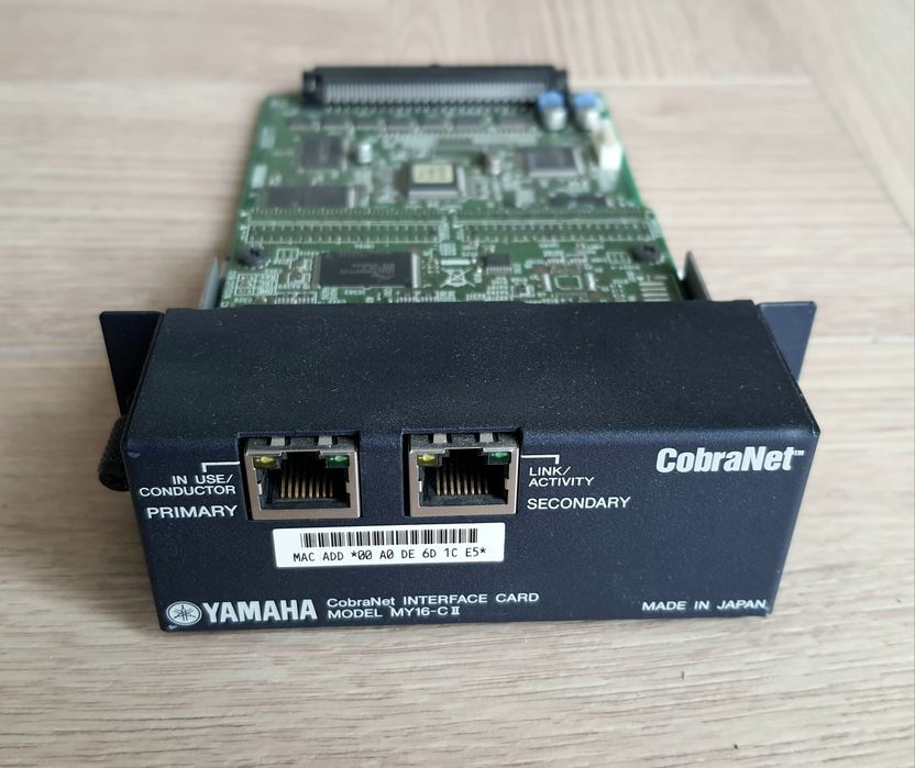 Karta Yamaha my16 CII CobraNet