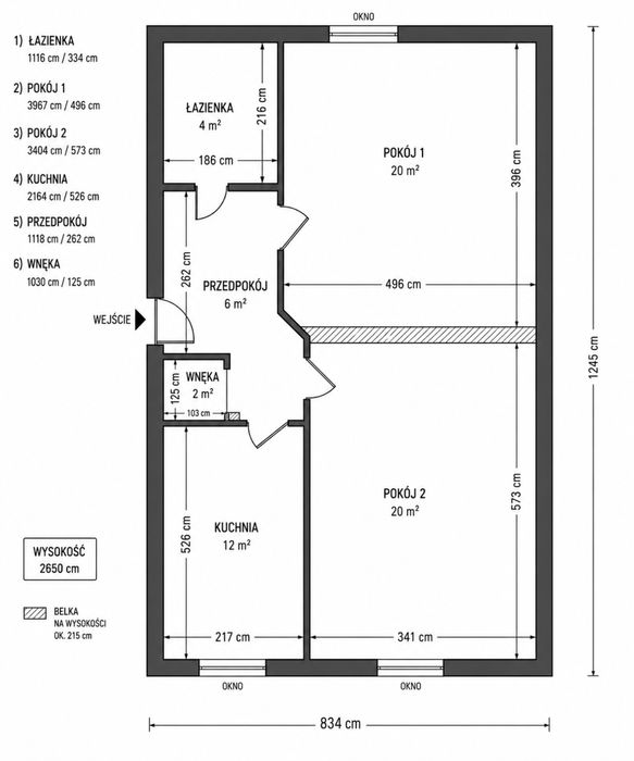 Zlece remont mieszkania  55m2 parter