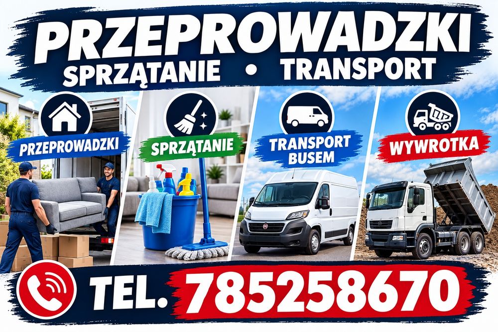Przeprowadzki I transport wywrotka 3.5t