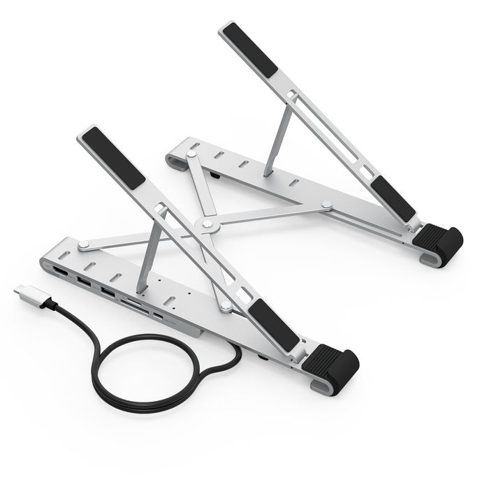 Podstawka stacja do laptopa pd usb-c hdmi 2xusb-a 1xusb-c 1xsd 1xtf