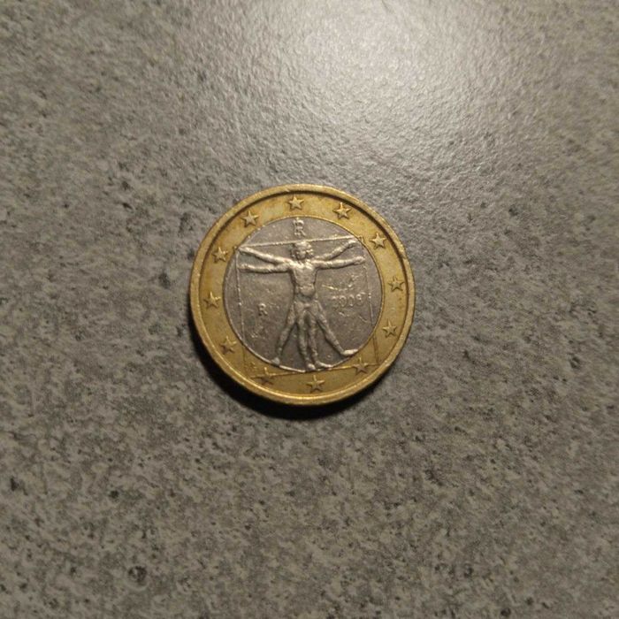 1 Євро Леонардо да Винчи 2008