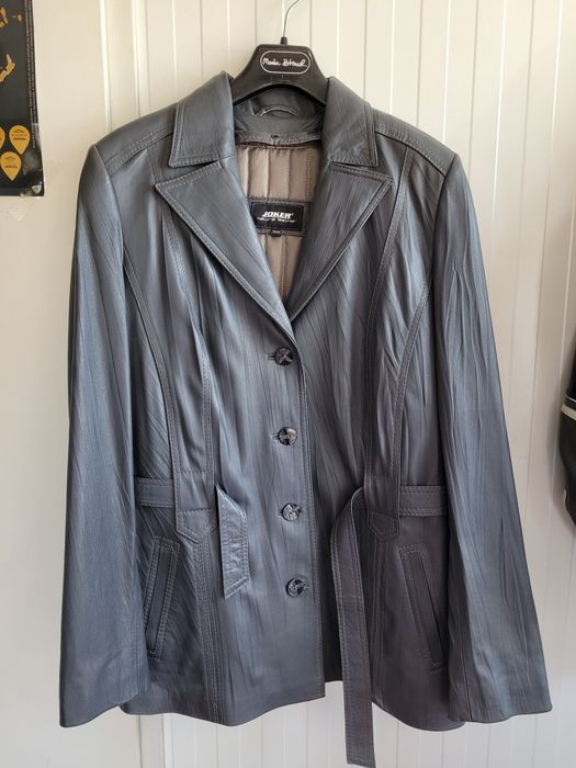 Kurtka damska skórzana z odpinanym ocieplaczem, XXXL, wyprzedaż