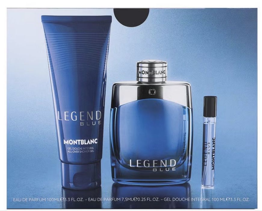 Coffret Montblanc Legend Blue EDP 100ml + 7,5ml + Gel de Banho 100ml