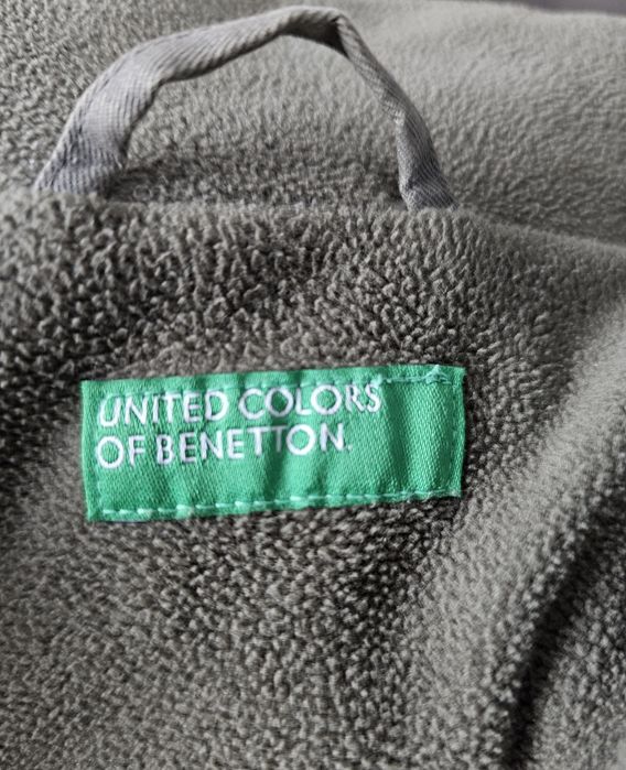 Kurtka khaki dłuższa ciepła zimowa z polarem kaptur