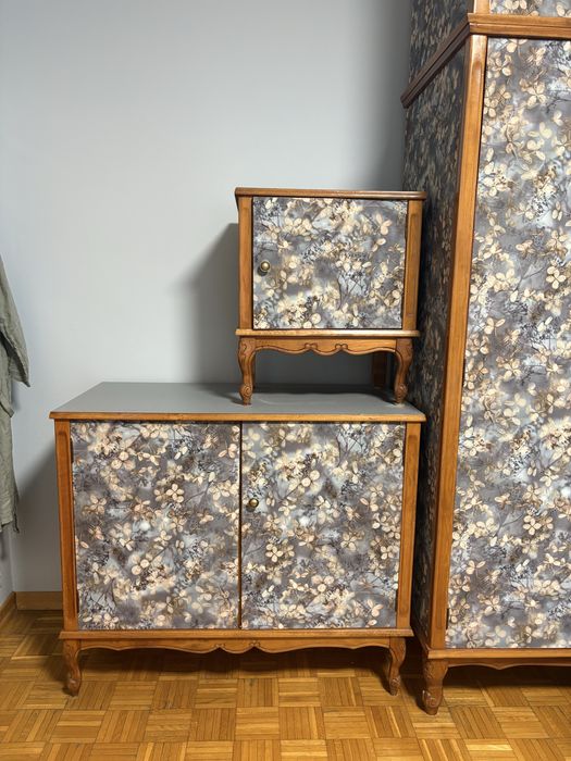 Komplet mebli do sypialni PRL vintage