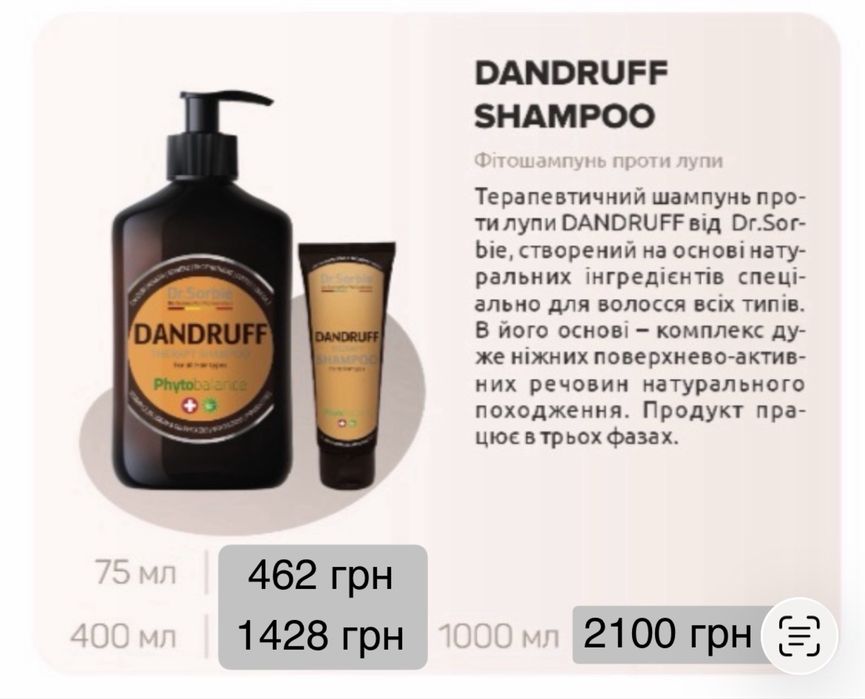 Шампунь Dr. Sorbie