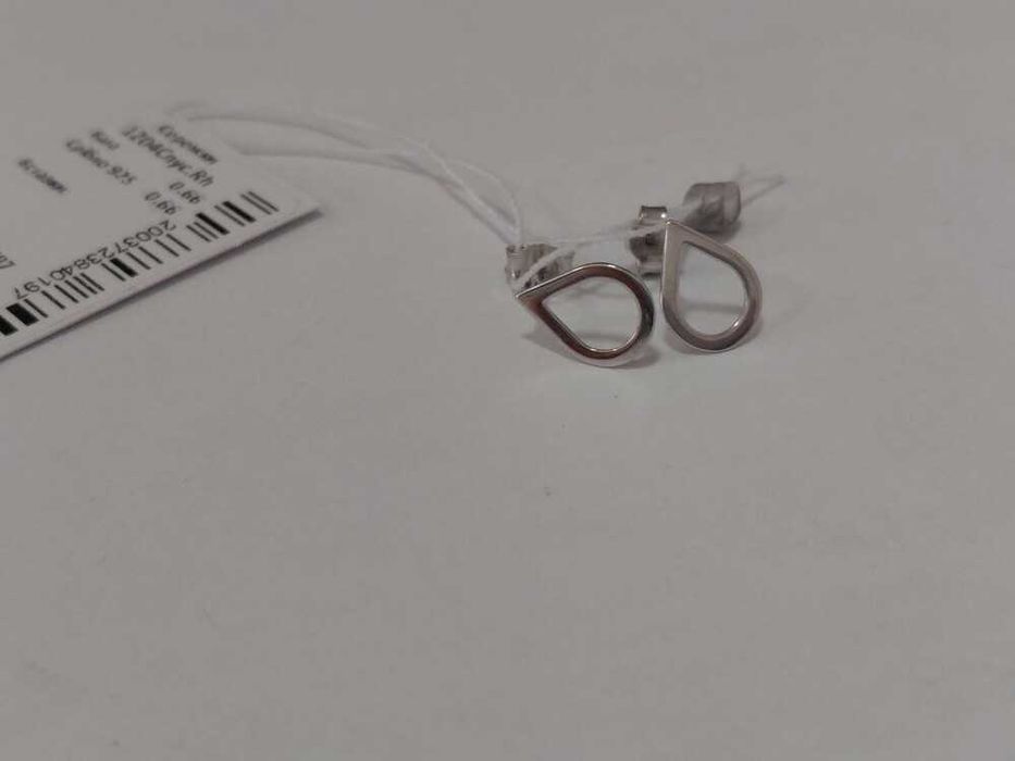 Срібні сережки краплинка