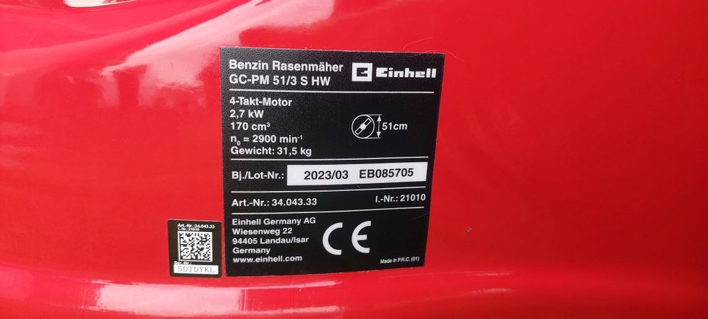 Kosiarka do trawy Einhell /Praktycznie Nowa