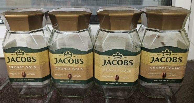 4 słoiki po kawie rozpuszczalnej JACOBS