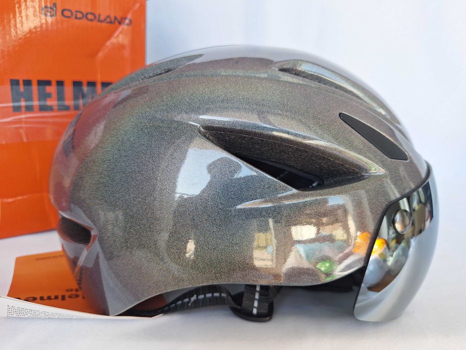 Kask rowerowy Odoland Flash HT-26 Shiny Grey L 58-62cm
