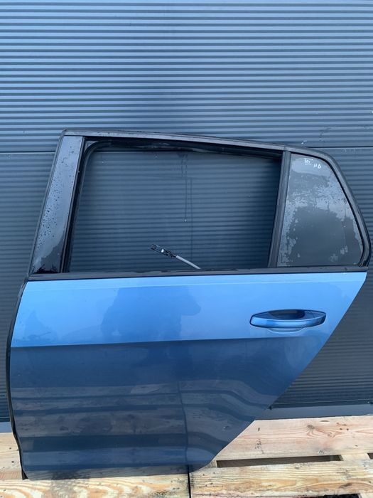 VW Golf VII 7 HB drzwi lewe tylne lewy tył niebieskie