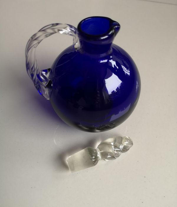 karafka kobaltowa vintage Włochy