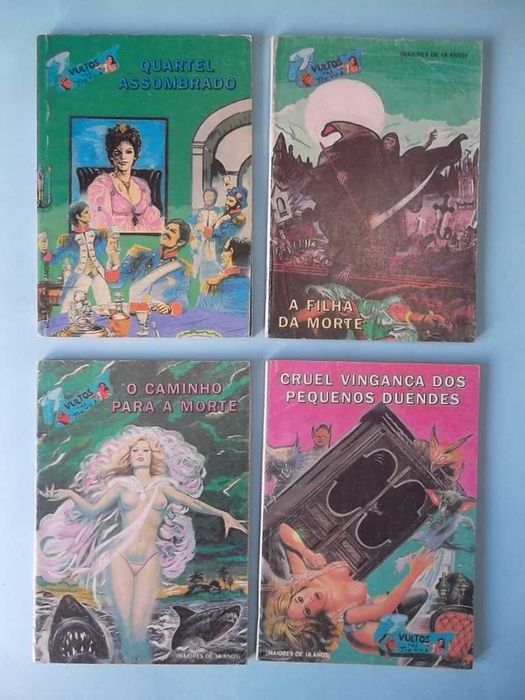 Banda desenhada erótica / terror "VULTOS NAS TREVAS" (anos 80)