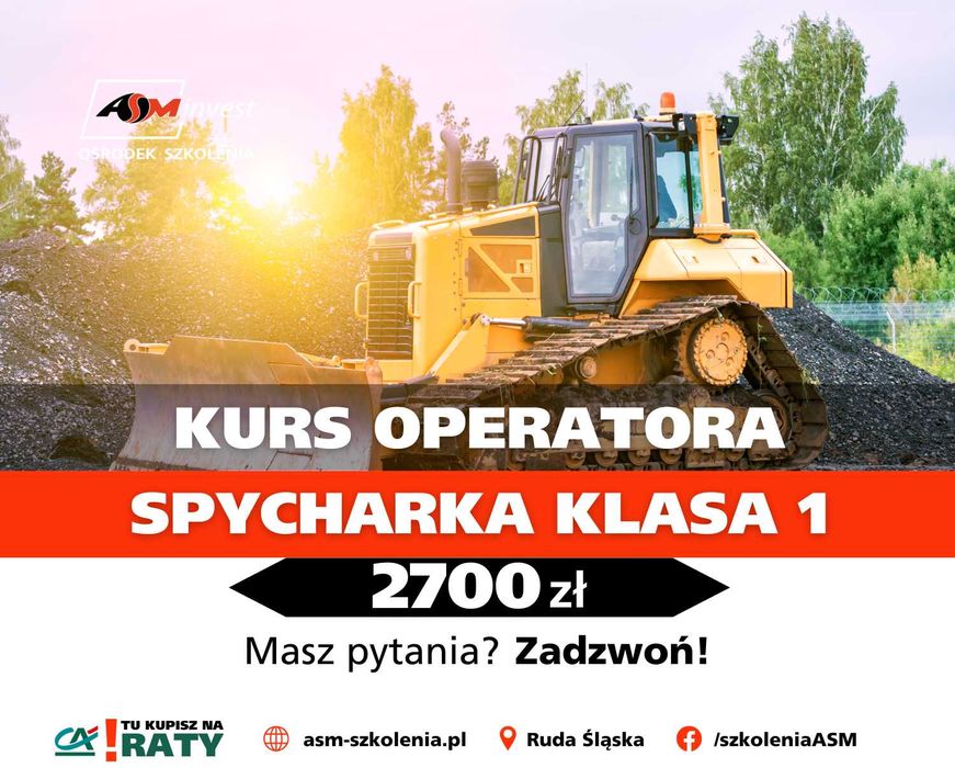 08.12.25 - Kurs na Spycharki klasa 1, spych, spycharka operator