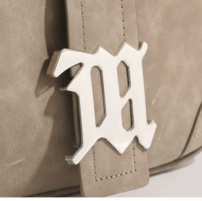 Маленька сіра замшева сумка MISBHV shoulder bag small bag