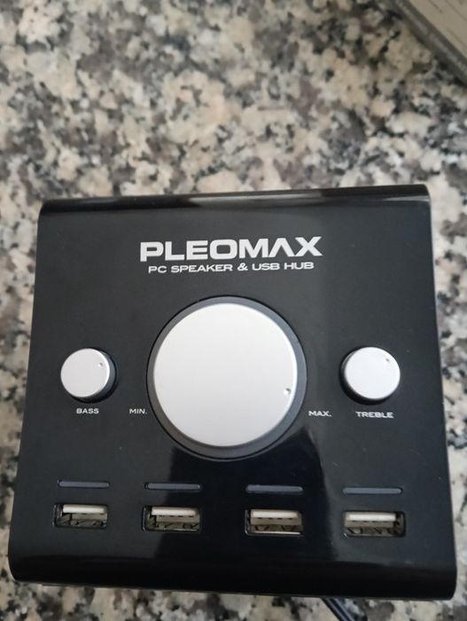 Coluna Pleomax Stereo PC  e USB