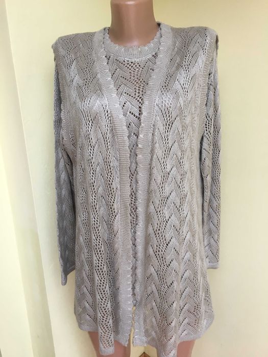 Костюм женский кофта+жилет размер l xl