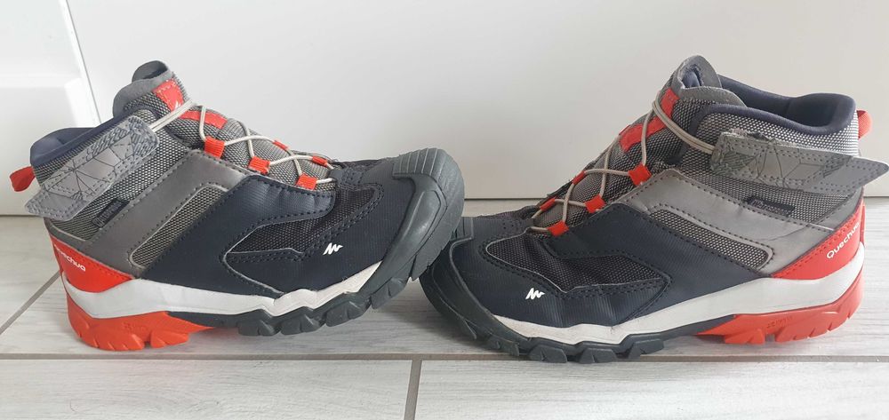 Buty Quechua Crossrock Mid wodoodporne, 34, wkładka 21, 5 cm