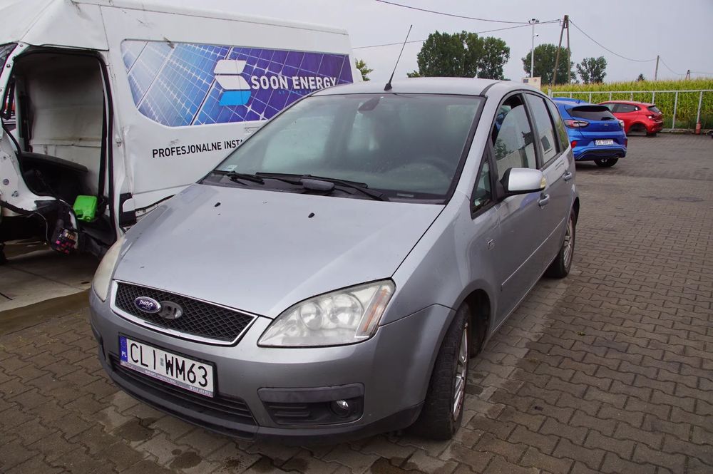Auto na części - Ford Focus C-Max MK1 1.8 16V 120 KM CSDA MTX75 Machine Silver 2004R Silnik Skrzynia Drzwi Szyba Błotnik Maska Klapa Zderzak Lusterko Sterownik Moduł Czujnik Deska Kokpit Licznik Kierownica