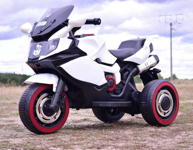 BAWIBUS.PL motorek MOTOR ŚCIGACZ 3 kołowy na akumulator jeździk auto