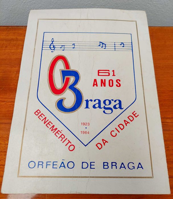 Folheto alusivo ao XIII Encontro de Coros do Norte de Portugal - Braga