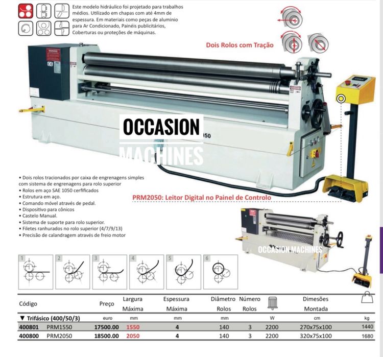 Calandra - tranaformacao de metais