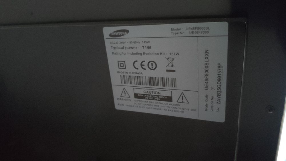 TV Samsung UE46F8000