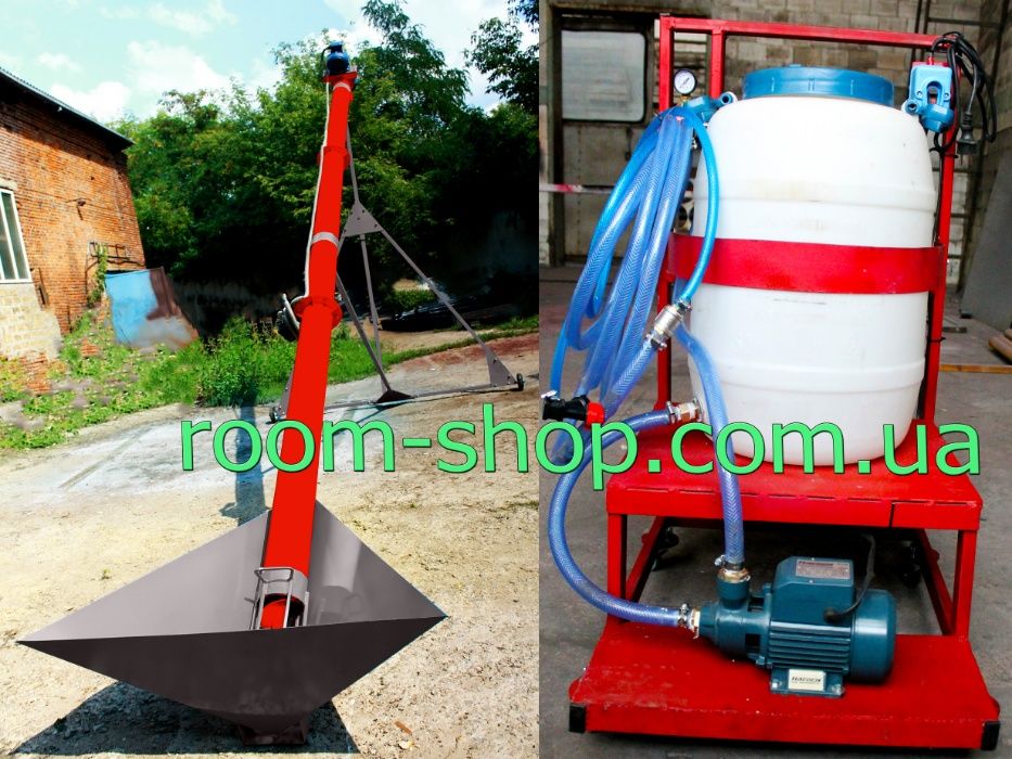 Шнековий погрузчик, протравитель семян, протруювач зерна, транспортер