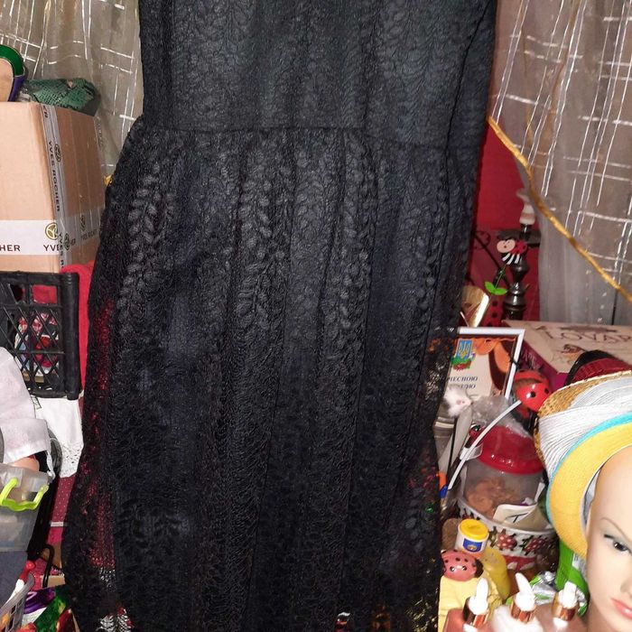 платье ажурное 24 3XL 54  черное типа гипюр нарядное бренд- lovedrobe