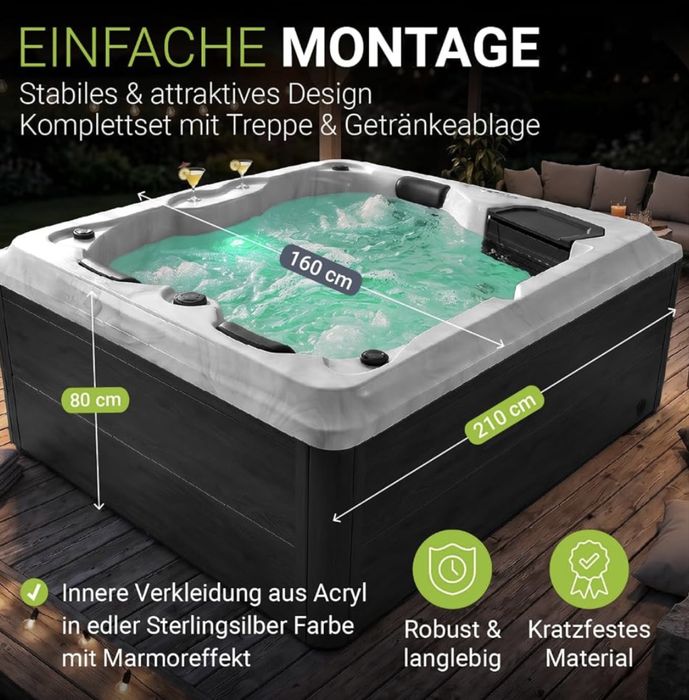 zewnętrzne jacuzzi ogrodowe to Artsauna Outdoor Whirlpool Oasis