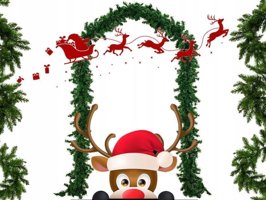 Girlanda choinkowa świąteczna dekoracyjna 280cm 2,8m łańcuch sztuczny